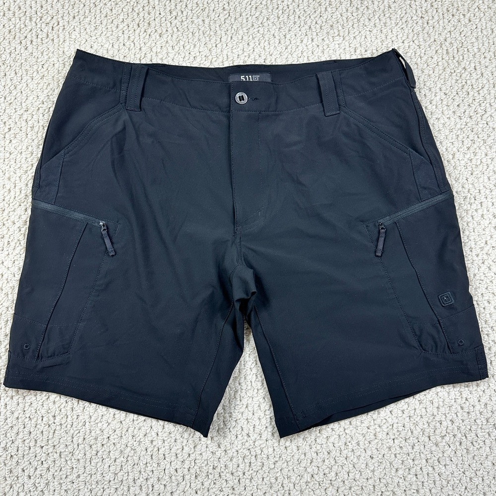 511 Tactical Trail Shorts Mens 38 Black Cargo Enduro Flex Performance Outdoor